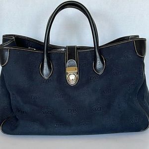 Dooney & Bourke Signature Logo Canvas Satchel